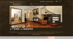 Desktop Screenshot of hotelbaleareschile.com